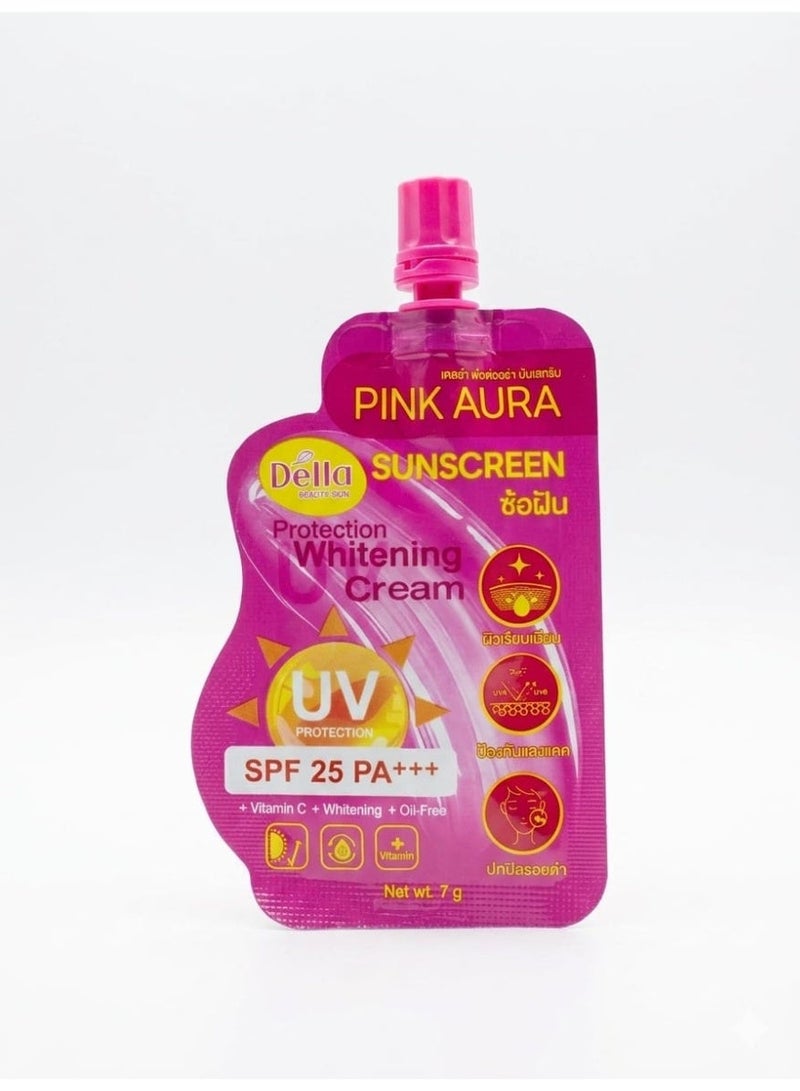 della Sunscreen SPF25 Vitamin C Face Cream + Underarm Brightening Cream 2PC Combo Daily UV Protection & Dark Spot Care - Image 2