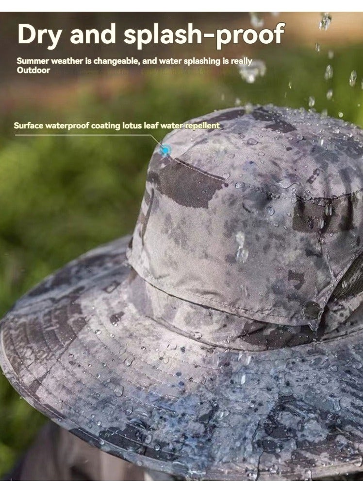 M MIAOYAN Father’s Day Gift | Men’s Solar Fan Sun Hat – UV Protection Fishing & Hiking Outdoor Cap  - Image 2
