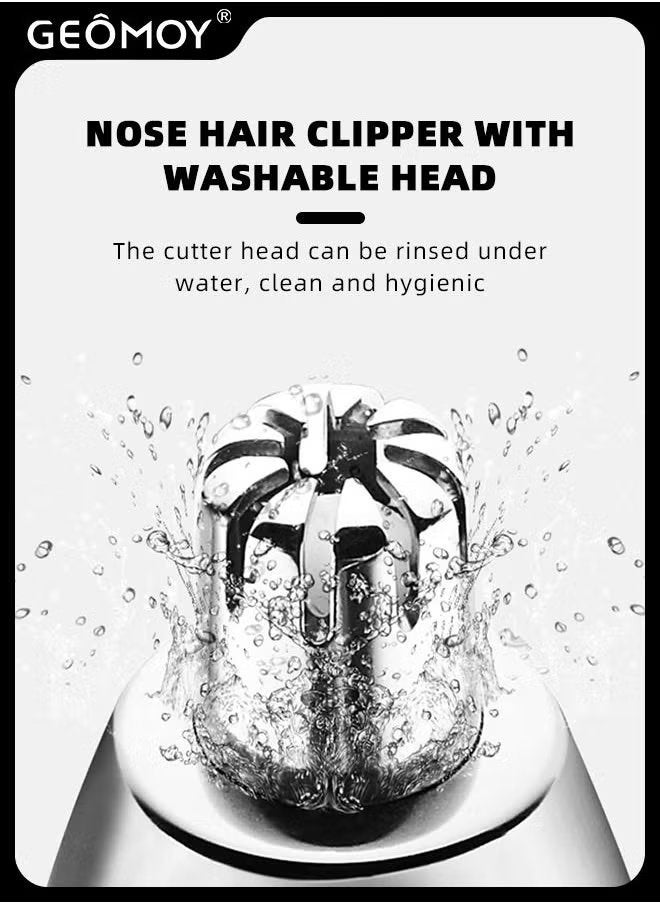 جيموي ماكينة تشذيب شعر الأنف والأذن ، أدوات قص الشعر الأنف الكهربائية مزيل الشعر للرجال - Image 3