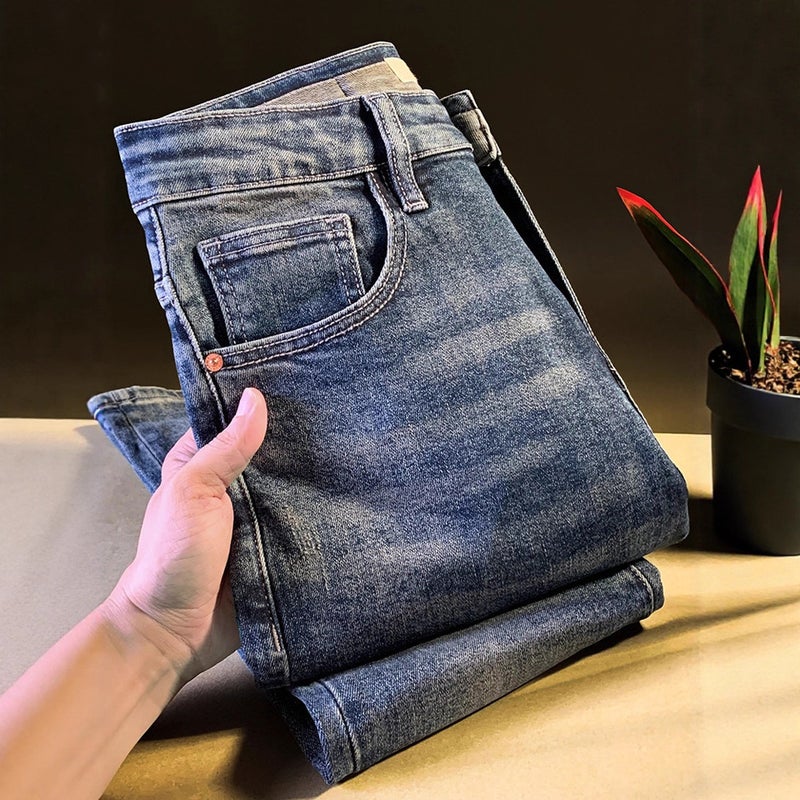 Unisex Classic Denim Jeans Loose Fit Daily Outdoor Wear - Image 5