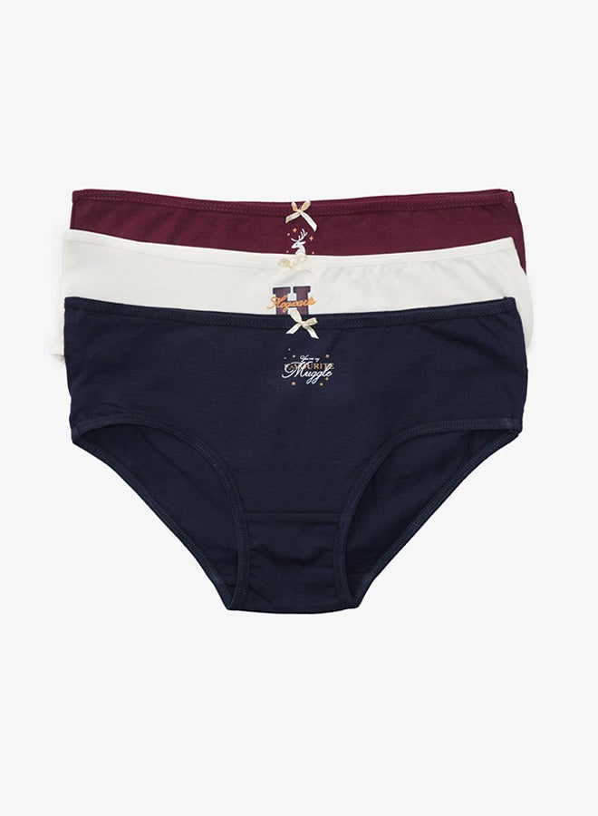 Carina Pack of 3 Colored Brief Panties - Image 1