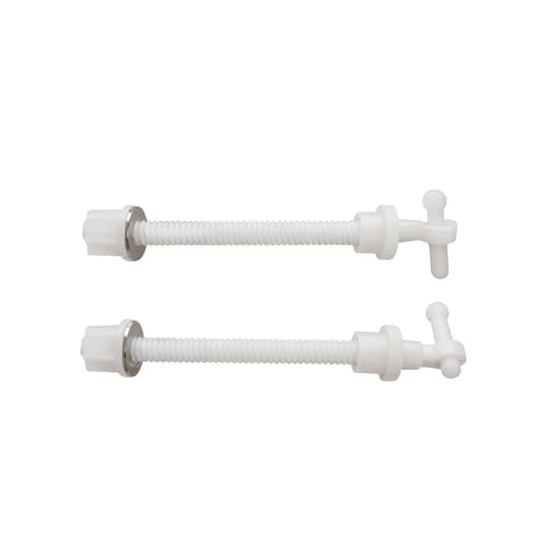 KINIK Plastic Toilet Seat Cover Hinges Parry/Hindwa Type Short Casked, White – Durable, Easy-to-Install Hinges for Secure Toilet Seat Attachment, Ideal for Parry/Hindwa Type Toilets. - Image 1