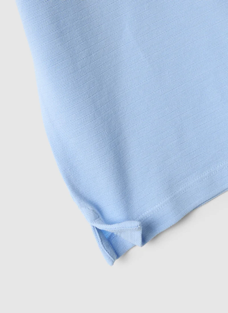 Ovs  OVS Regular Fit Blue Cotton Polo Shirt For Children for Men | Best Price UAE