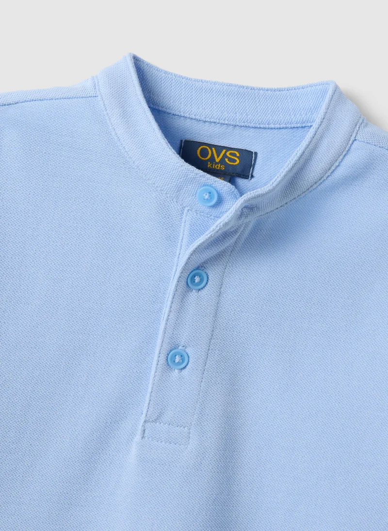Ovs  OVS Regular Fit Blue Cotton Polo Shirt For Children for Men | Best Price UAE