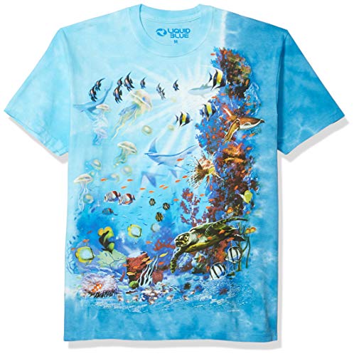 Liquid Blue Men's Tropical Reef T-Shirt, Tie Dye, Medium - Image 5