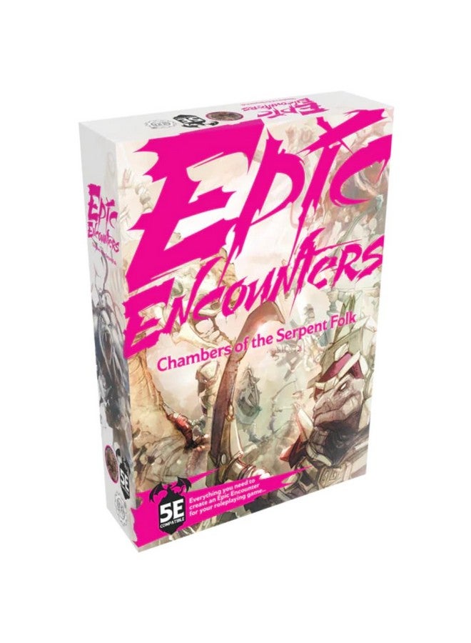 Steamforged Games Epic Encounters: Chamber of The Serpent Folk - RPG Fantasy Roleplaying Tabletop Game with 20 Detailed Miniatures, Double-Sided Game Mat, & Game Master Adventure Book with Monster Stats, 5E Compatible - Image 1