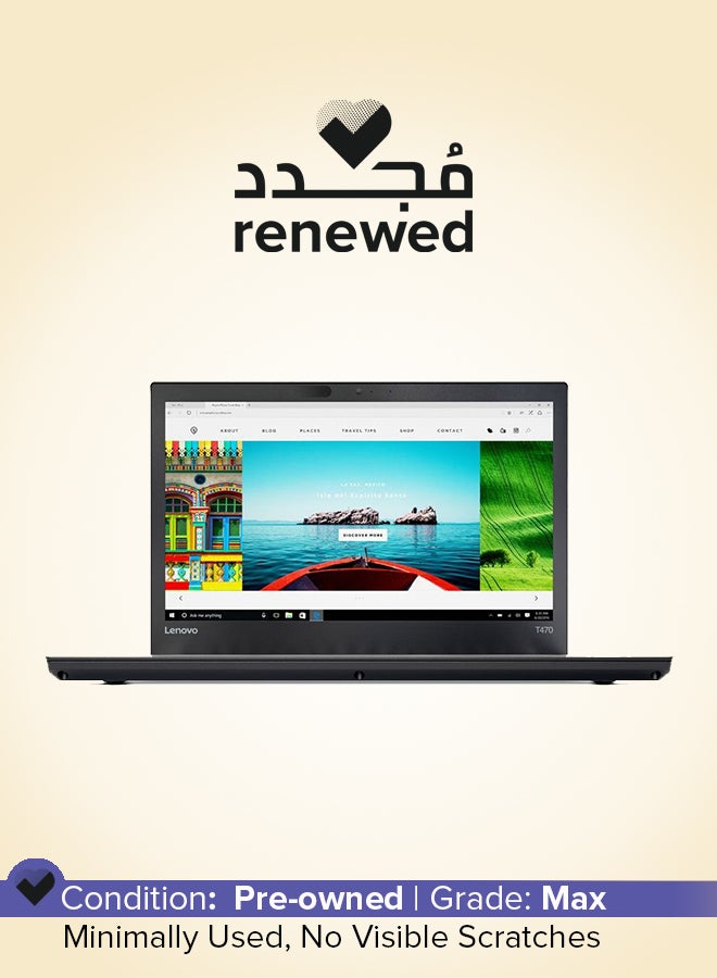 Lenovo Renewed - Thinkpad T470 Laptop With 14-Inch Touchscreen,Intel Core i5 Processor/7th Gen/8GB RAM/256GB SSD/Intel HD Graphics 620 English Black - Image 1