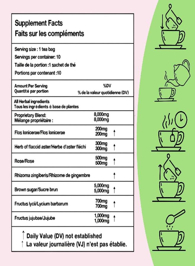 Siyolaherb Natural Fibroid Herbal Tea 2 Pack for Women Get Pregnant Fast and Uterus Cleanse, Fertility Tea for Women Hormone Balance - Image 2