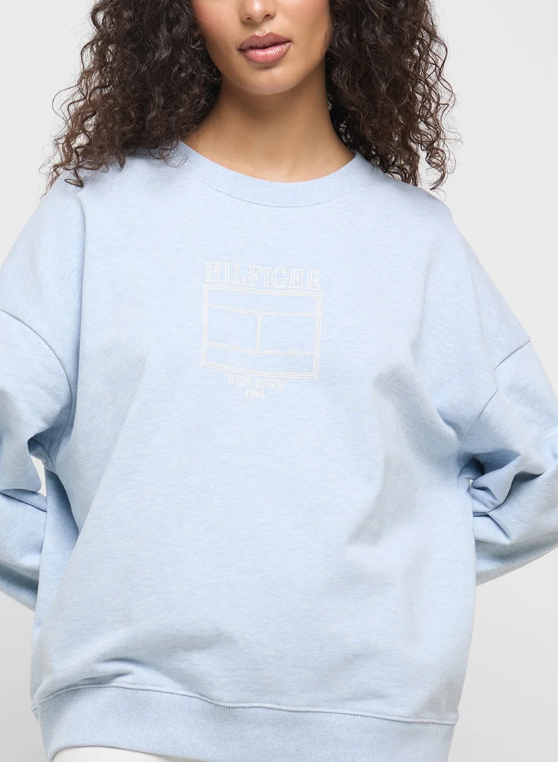 TOMMY HILFIGER Logo Crew Neck Sweatshirt