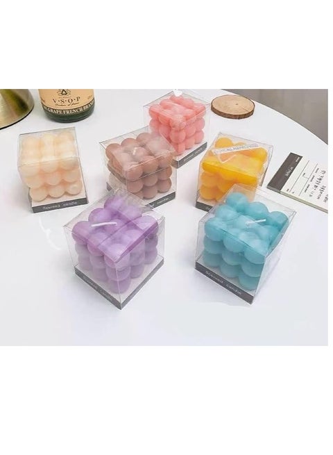 Soy Wax Cube Candles Home Decor Candle Scented Candle, Home Use and Gifts (3 Piece)