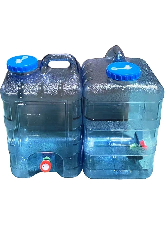 GO2CAMPS 15L Portable Water Carry Can with Tape for Camping | Portable Water Container | Water Storage Tank With Tape | Car Water Canister, Water Tank for Camping, Plastic Water Container With Tap - Image 2