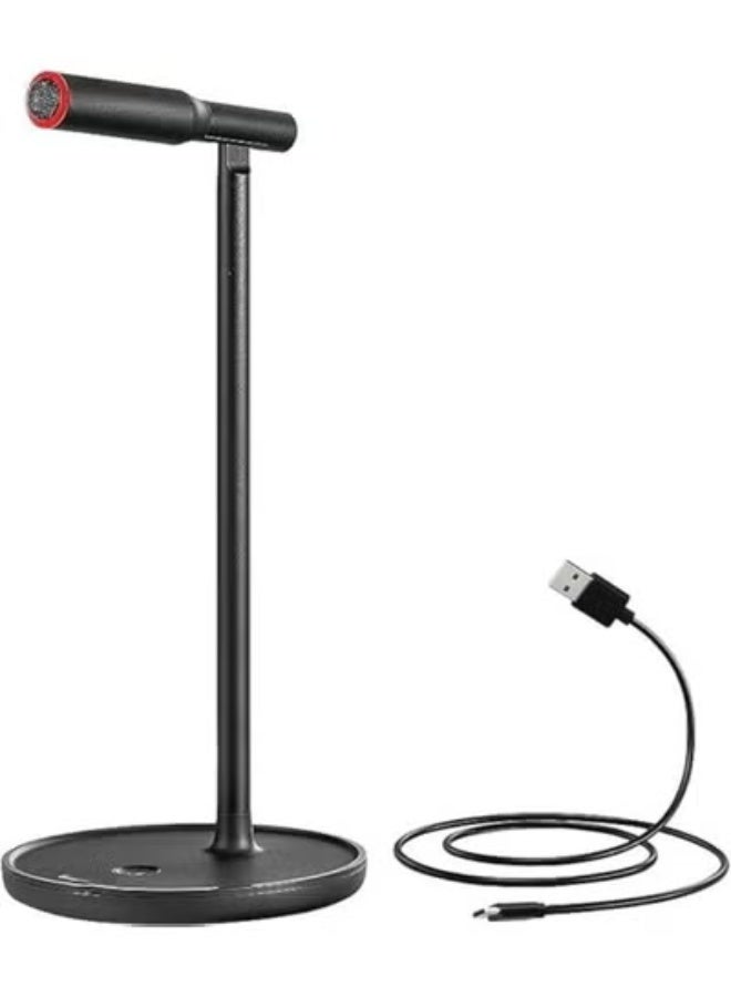 USB to Type-C Microphone with Adjustable Stand Holder – Multi-Device Recording - Image 1