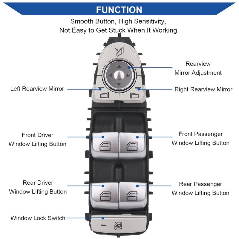 Obaee Master Power Window Switch for Mercedes-Benz - Image 3
