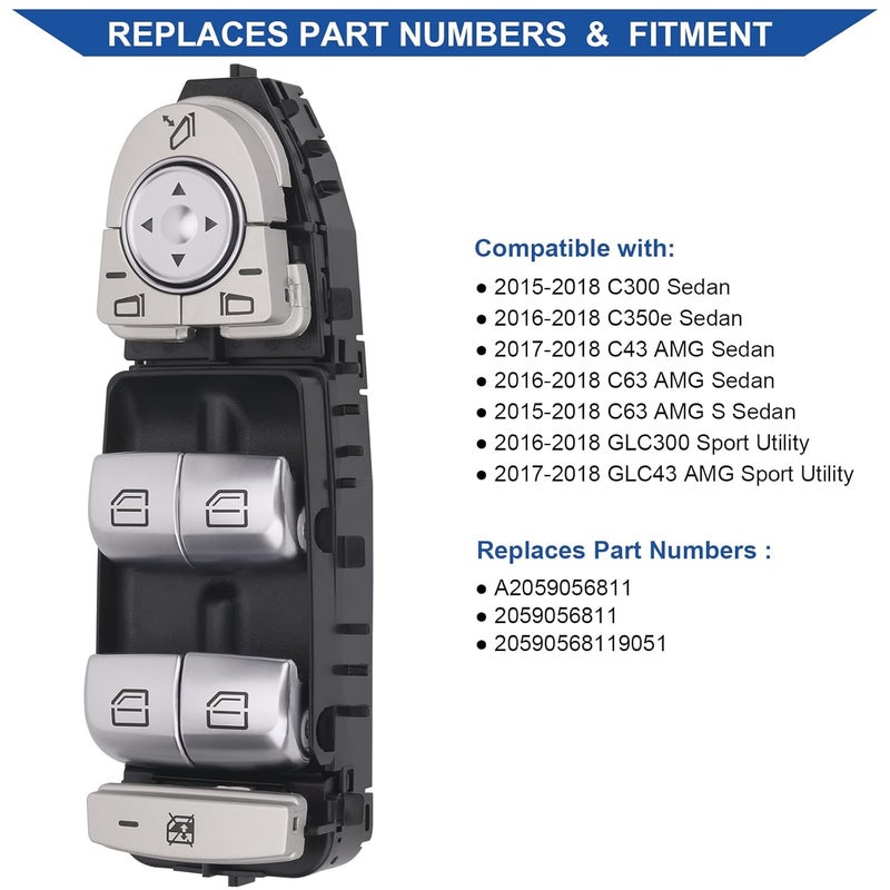 Obaee Master Power Window Switch for Mercedes-Benz - Image 2