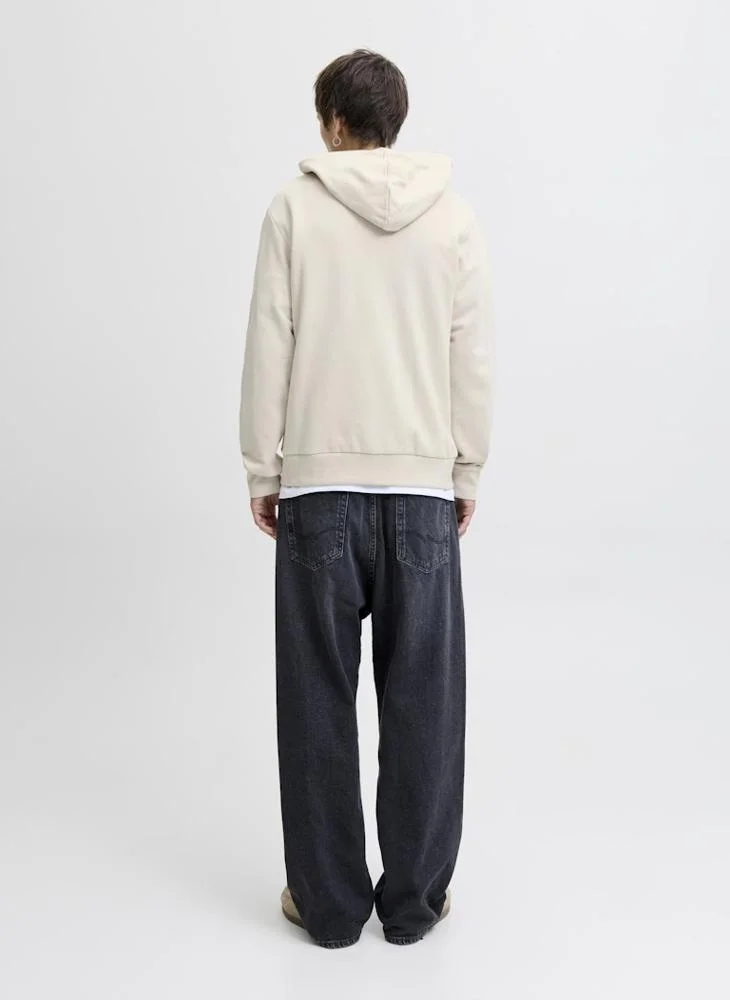 JACK & JONES Text Print Pullover Hoodie