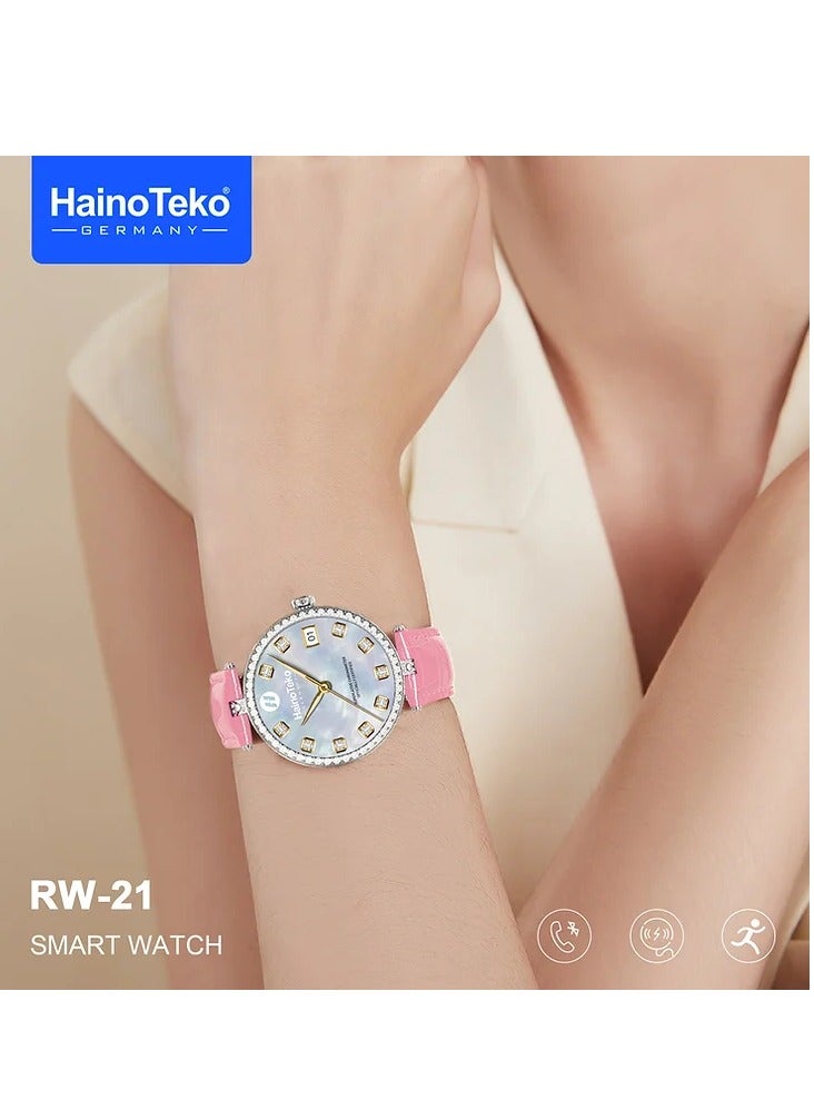 Haino Teko Germany RW-21 Ladies Smart Watch HD Display With Two Stylish Straps - Image 1