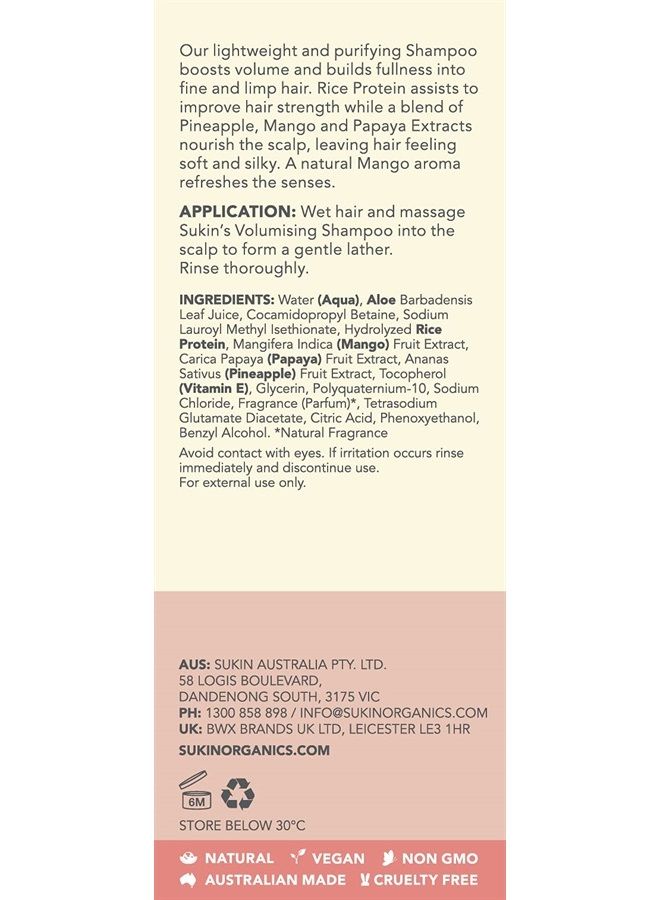 Sukin Volumising Shampoo, Fine and Limp Hair, 16.9 Fl Oz - Image 5