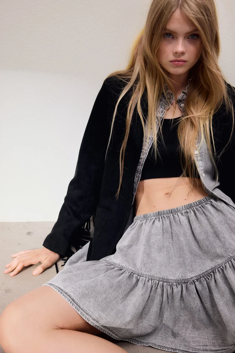 H&M Flounced mini skirt