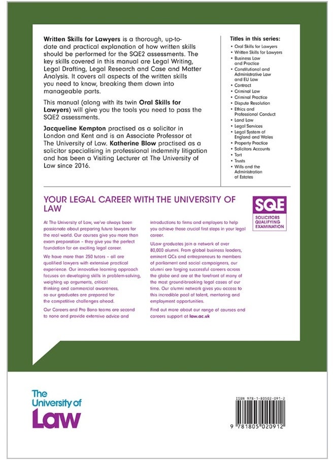 SQE2 - Written Skills for Lawyers 4e  - Image 2