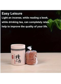 Just Quality 48pcs Strong Sandalwood Incense, Wormwood Incense, Buckthorn Hundred Years Incense Suitable For Incense Burner Each Portion Can Burn For 3 Hours, Suitable For Yoga Office Beautify The Environment  - Image 1