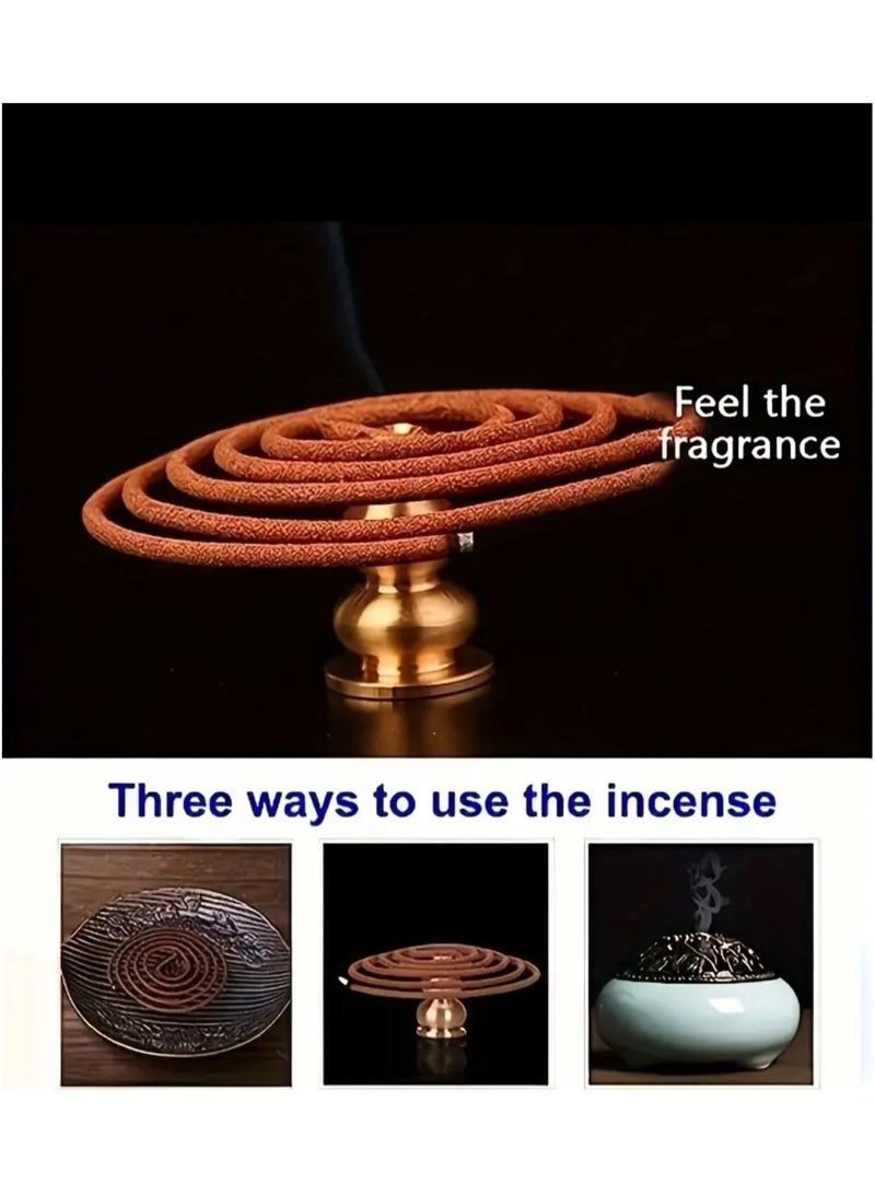 جست كواليتي 48 قطعة/صندوق طبق بخور، عطر قرص منزلي، ملف بخور عطري يدوم طويلاً، لليوجا والتأمل والمكتب والاستخدام المنزلي - Image 2