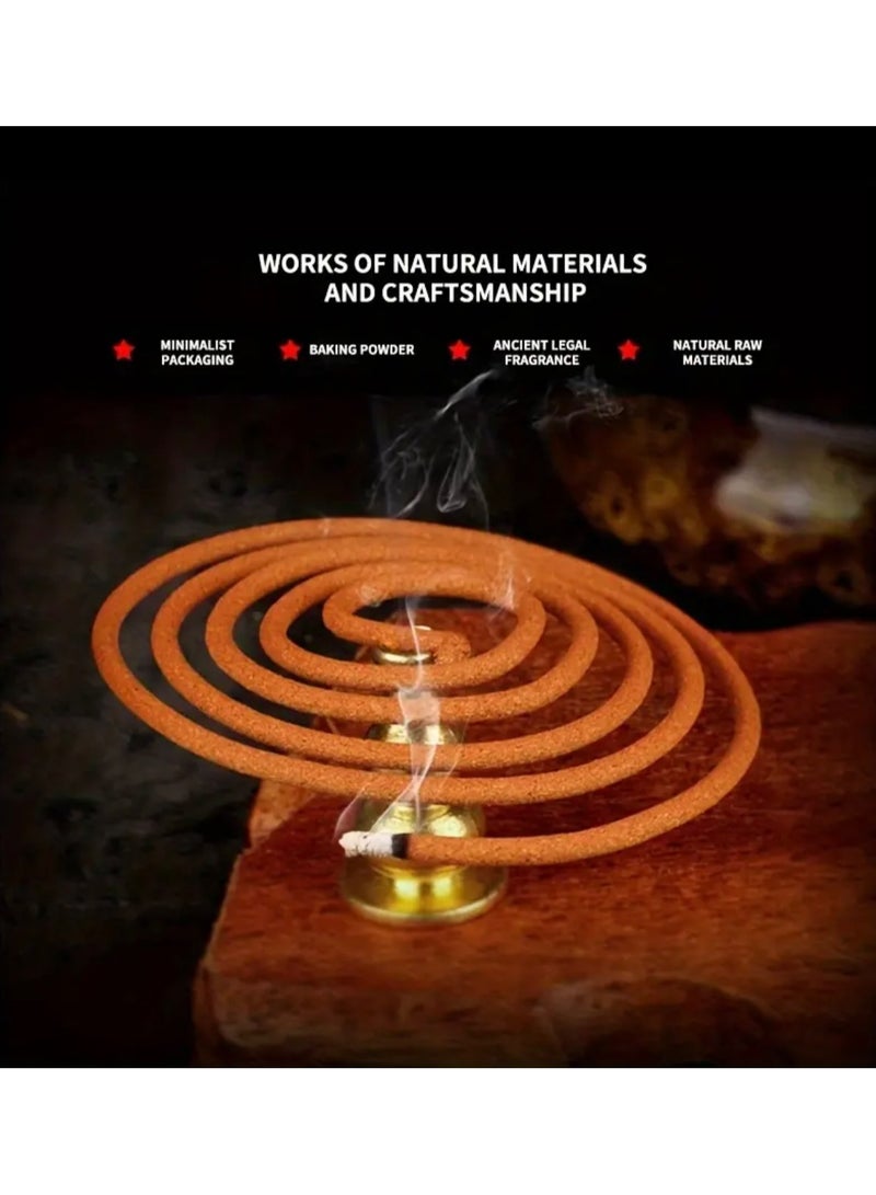جست كواليتي 48 قطعة/صندوق طبق بخور، عطر قرص منزلي، ملف بخور عطري يدوم طويلاً، لليوجا والتأمل والمكتب والاستخدام المنزلي - Image 3