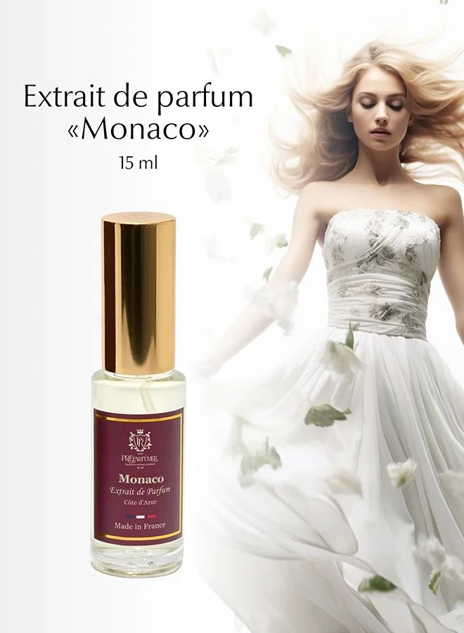 PREPARFUMER From France Extrait de Parfum Monaco for Women- Woody and Spicy Fragrance - Long Lasting Luxury Perfume, 15 ml