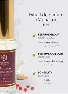 PREPARFUMER From France Extrait de Parfum Monaco for Women- Woody and Spicy Fragrance - Long Lasting Luxury Perfume, 15 ml  - Image 4