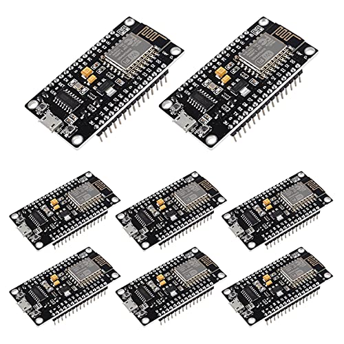 ACEIRMC 8pcs ESP8266 ESP-12E Serial Wireless Module CH340 NodeMcu V3 Lua WiFi Internet of Things New Version Development Board Compatible with Arduino IDE/MicroPython (8pcs) - Image 1