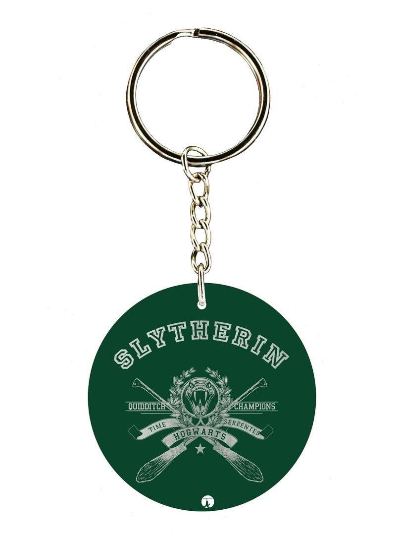 RKN Double Sided Harry Potter Slytherin Printed Keychain