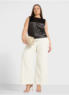 Ella Plus Sleevless Ruched Top  - Image 4
