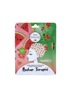 Bee Beauty Bee Beauty Wonder Food Watermelon Steam Therapy Anti-Dandruff and Oily Hair Bonnet Mask  - Image 1