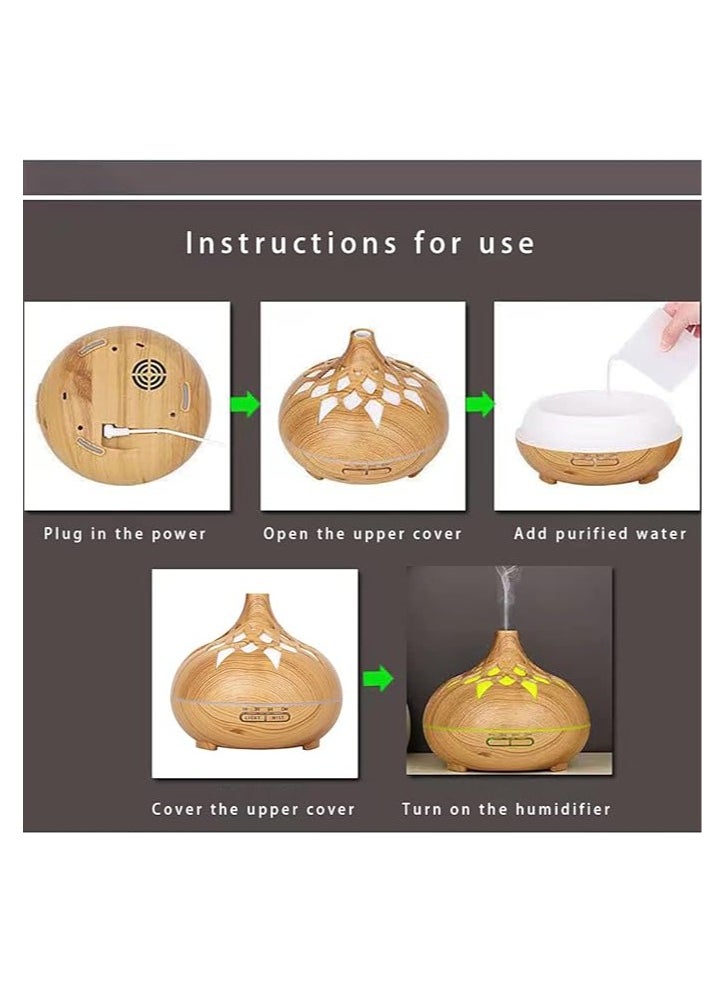 Generic Aromatherapy Diffuser For Essential Oils Home Large Room, 500ML  - Image 4