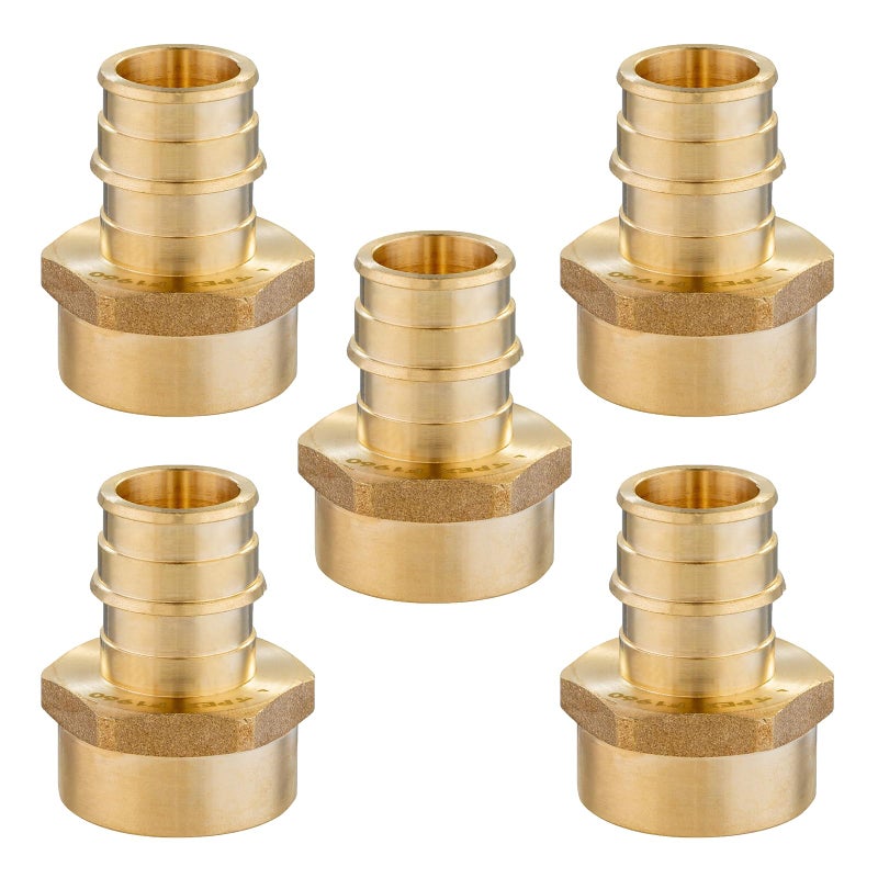 HeSun 5Pack HeSun PEXA Fitting Expansion 12 Inch Female Thread Adapter12 Female NPT x 12 Pexa Expansion AdapterASTM F1960PEX19600265 - Image 2