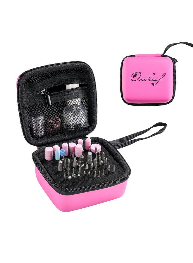 Oneleaf Nail Drill Bits Holder Kit Organizer Storage Case Displayer Container Waterproof Portable Organizer Bag Efile Nail Bits Professional Nail File Bits Manicure Toolsonly Case - Image 1