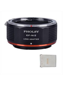 PHOLSY Lens Mount Adapter Manual Focus for Canon EOS EF Mount Lens to Nikon Z Mount Camera Body Compatible with Nikon Z fc, Z30, Z9, Z8, Z6, Z7, Z5, Z50, Z6II, Z7II, EF to Nikon Z, EOS to Nikon Z  - Image 1
