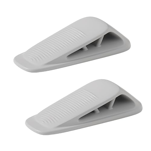 KidDough Door Stopper Wedge for Baby Safety, Non Slip Rubber Door Stoppers with Powerful Gripping, Work on Any Surface, 2 Pieces - Image 1