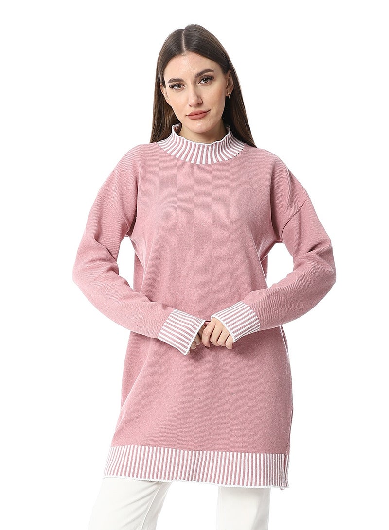 Caesar Women Wool Long Pullover With High Neck - Image 1