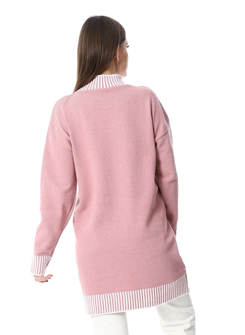 Caesar Women Wool Long Pullover With High Neck - Image 2