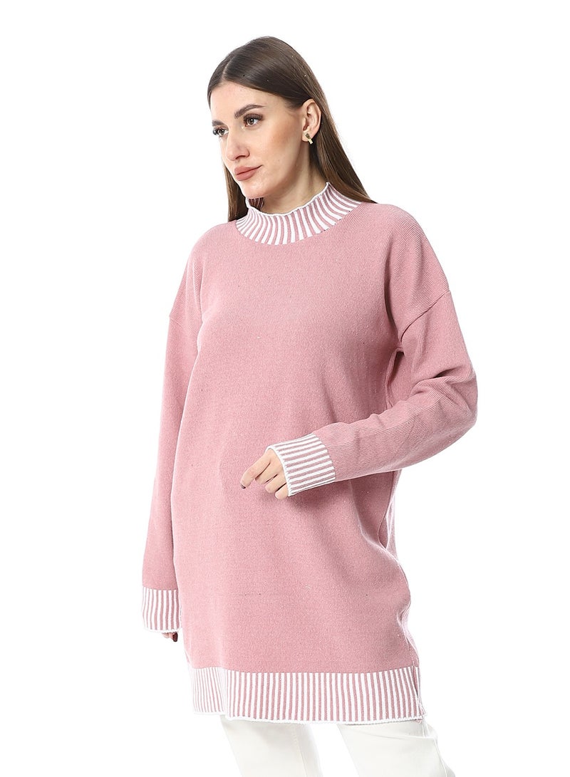 Caesar Women Wool Long Pullover With High Neck - Image 4