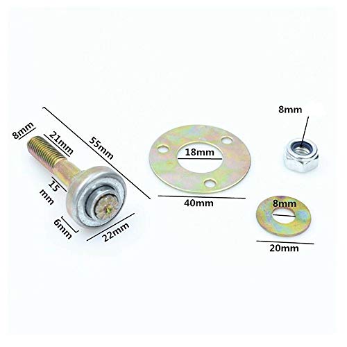 Acxico 4Pcs Rocking Chair Bearing Connecting Piece Rocking Chair Bearing Screws Kits Furniture Connecting Fittings, Metal - Image 2
