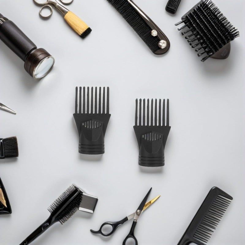 COHEALI 5 Pcs Comb Hair Dryer Nozzle Attachments Plastic Blow Dryer Styling Tools For Curly Straight Hair Detangling Hairdressing Accessories Black - Image 5