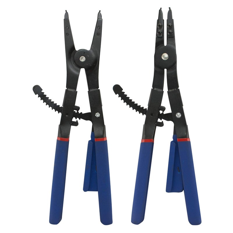 Hiltex 02016 16" Snap Ring Plier Set, 2 Piece | External and Internal Pliers | Straight, 45Â°, 90Â° Tips - Image 2