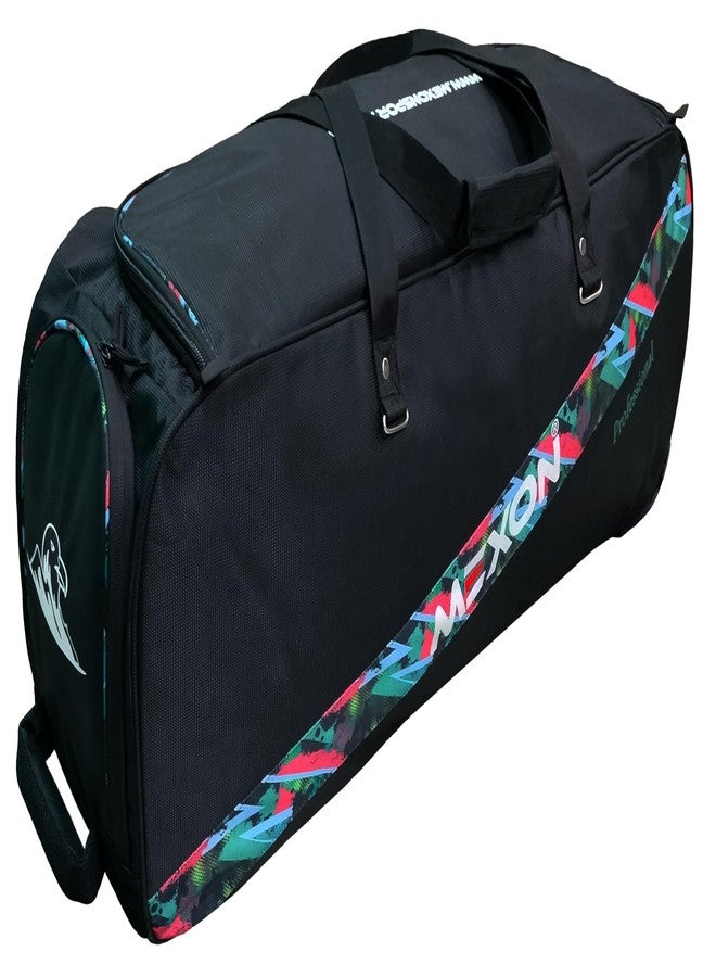 MEXON Professional Cricket Kit Bag with Tractor Wheels | Fully Padded (Black/Multicolor) - Image 2