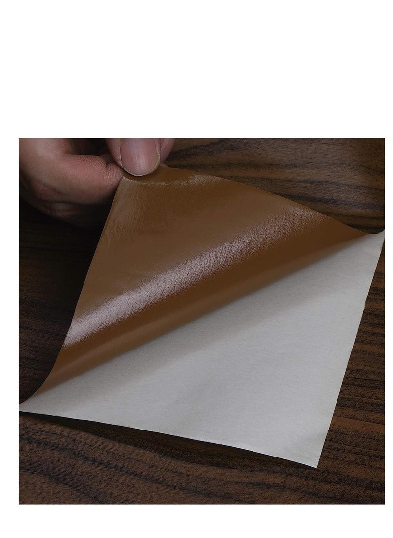 Generic - Wood Grain Wallpaper Brown Wood Contact Paper Wood Peel and Stick Wallpaper Vinyl Self Adhesive Thick Wallpaper 45*100CM - Image 1
