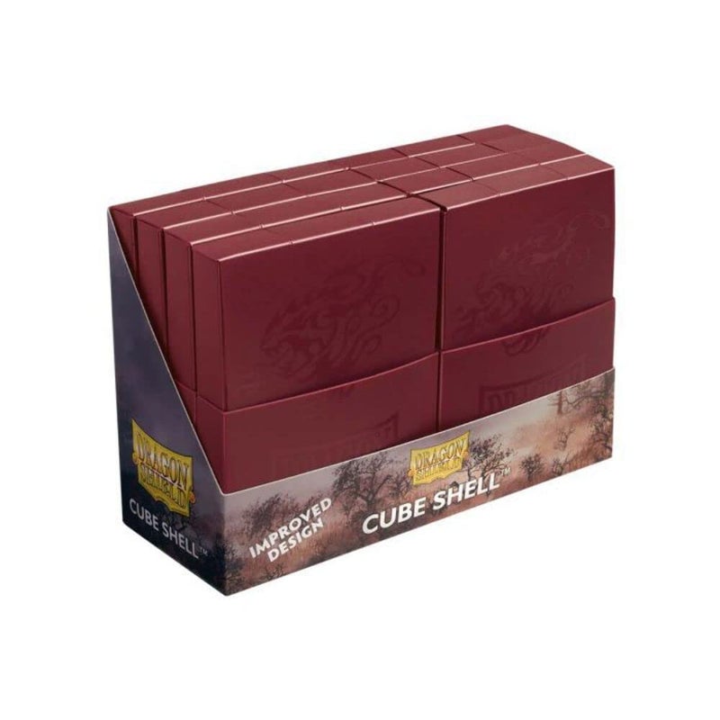 Dragon Shield Cube Shell Blood Red - 8 Units â€“ Durable and Sturdy TCG, OCG Card Storage â€“ Card Deck Box - Compatible with Pokemon Yugioh Commander and MTG Magic: The Gathering Cards - Image 1
