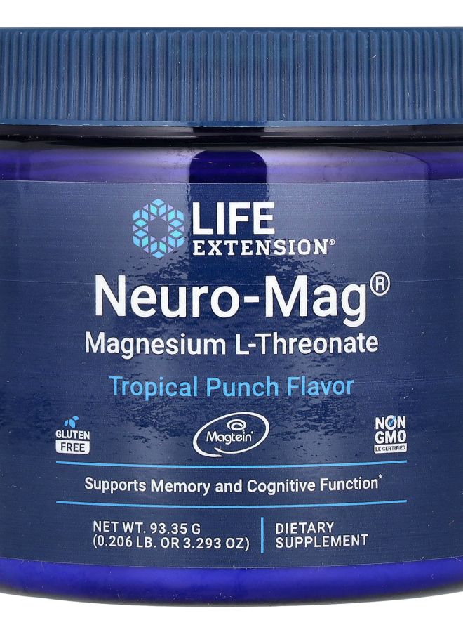 Neuro-Mag Magnesium L-Threonate Tropical Punch  3.293 oz (93.35 g)