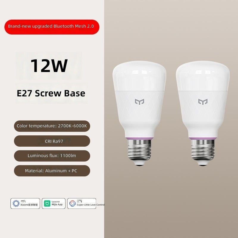 Yeelight L3 Smart LED Bulb, E27 Socket, Warm Light, App Control - Image 1