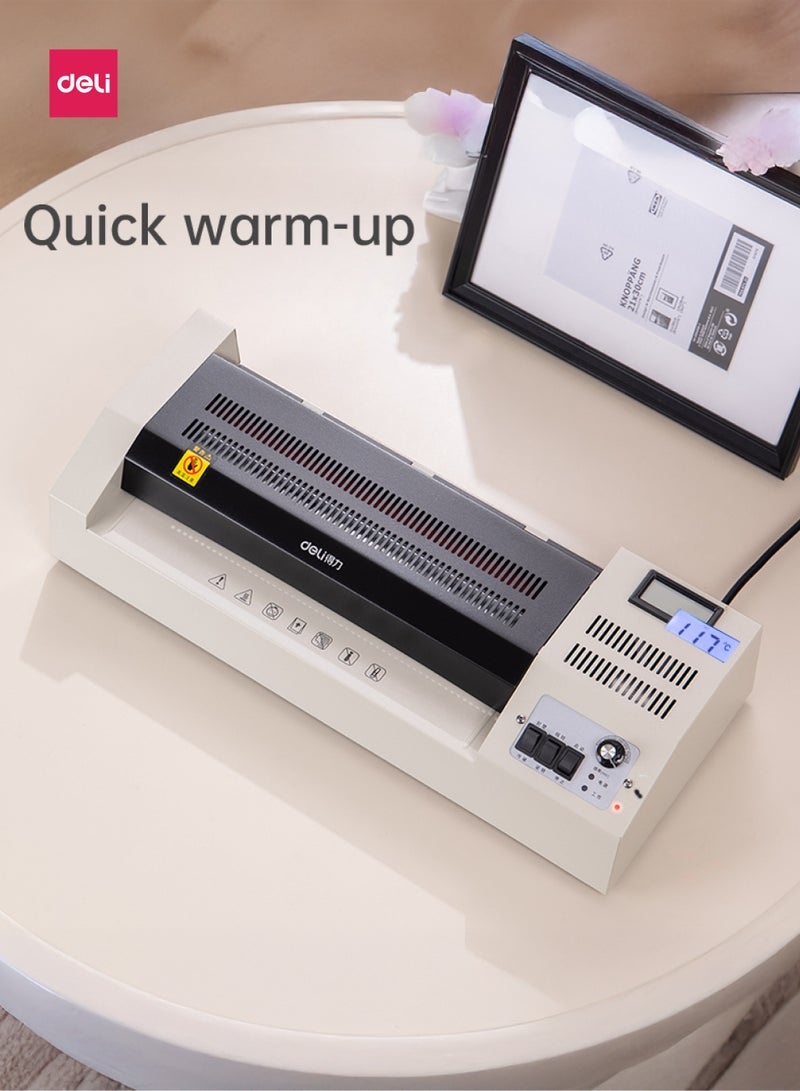 Deli 3895-UK 50-200 Mic A3 Steel Cover Laminator - Image 2