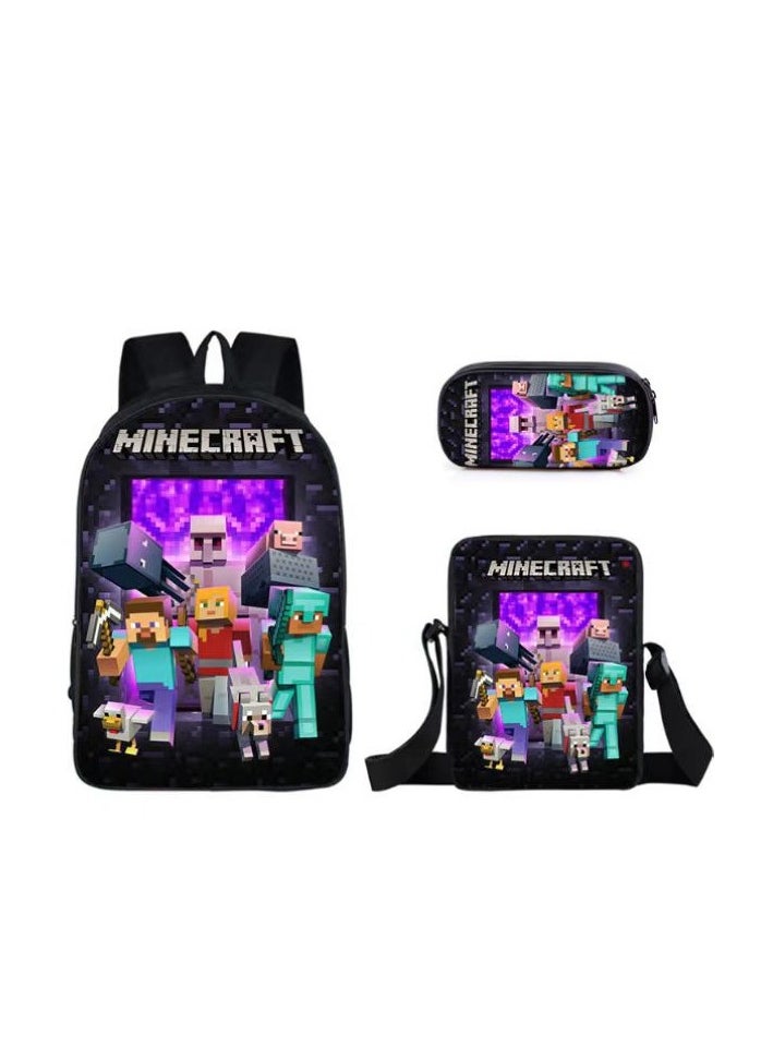 Digital Printing Large Capacity Backpack Three piece Set Lunch Bag Pen Bag Polyester Comfortable Load Reducing Backpack for Students and Children Unisex - pzsku/ZDF5F6FB57DA5FD90AEABZ/45/_/1705561703/75c47d41-6bec-4c14-8b83-16b2fbe7ba8a